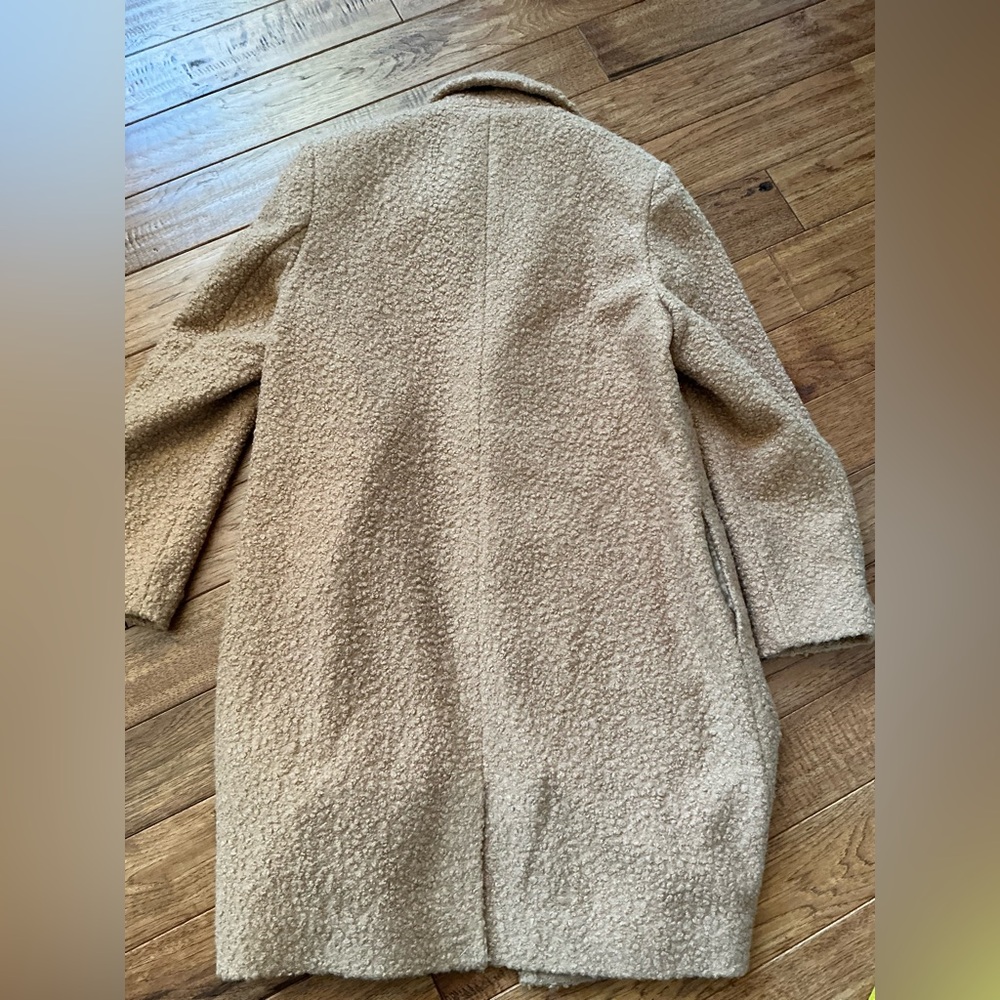 J. McLaughlin Camel Brown Long Teddy Fuzzy Coat, XL - Picture 10 of 10